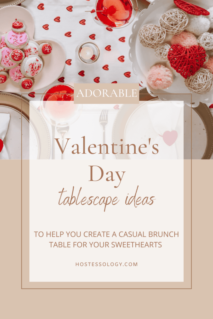 valentines day tablescape Pinterest pin