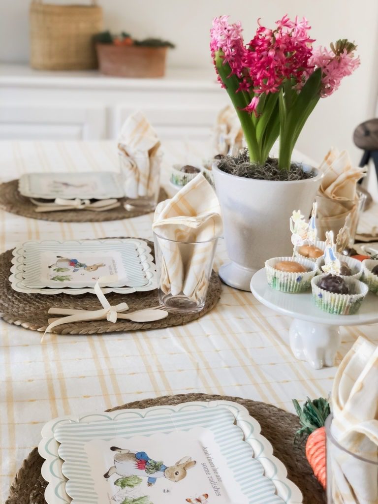 kids easter table settings