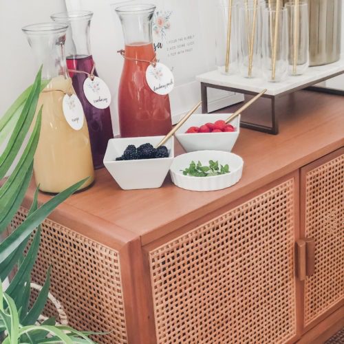 mimosa bar set up