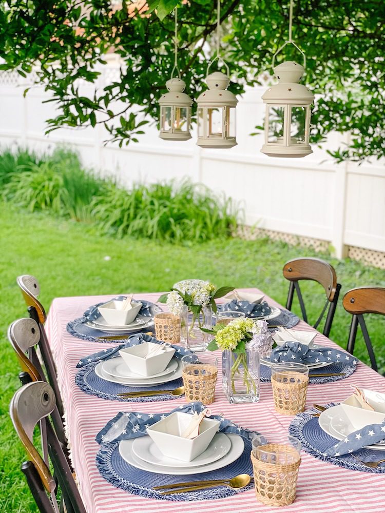 4th of july bbq table