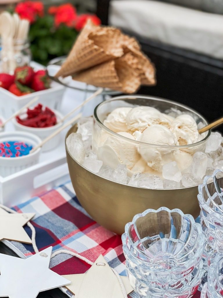 4th of july ice cream cake