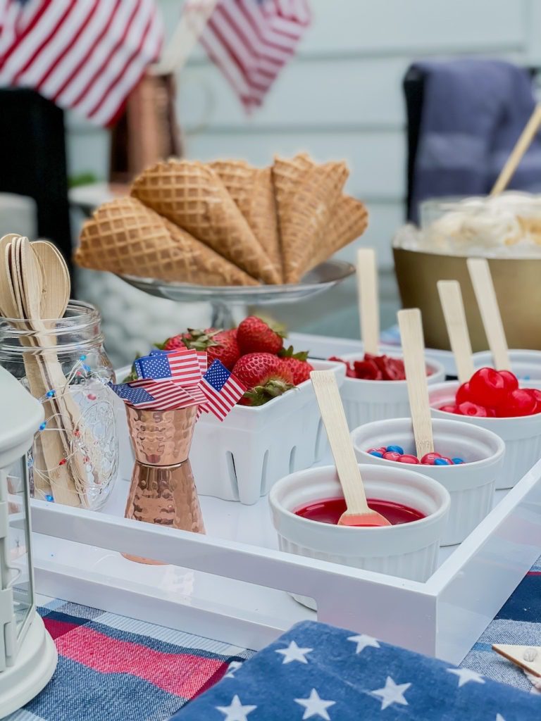 ice cream sundae bar ideas 4th of july