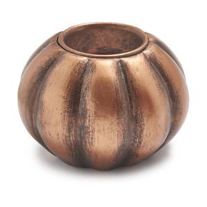 copper pumpkin shaped tea light holder