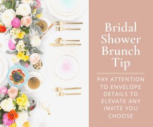 bridal shower brunch decorations