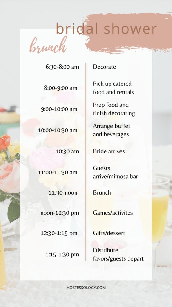 bridal shower brunch ideas