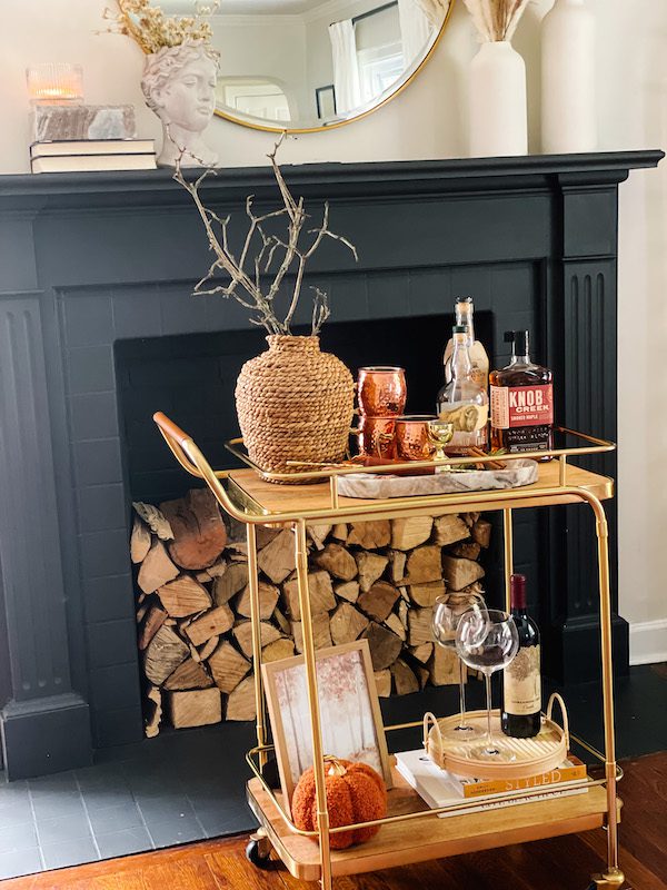 fall bar cart inspiration