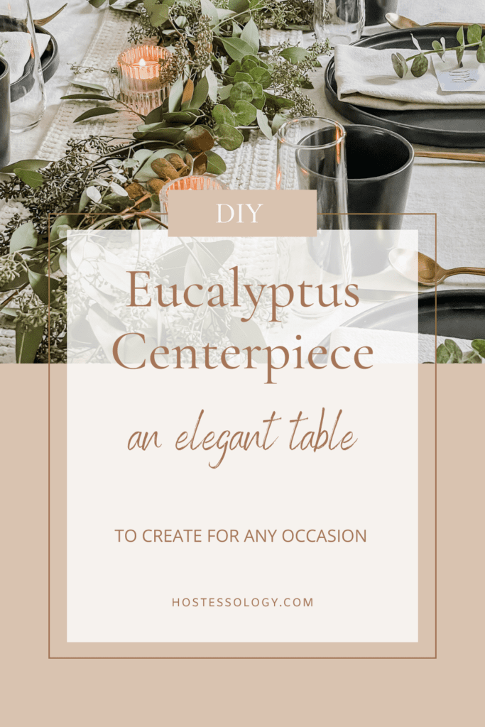 eucalyptus centerpiece diy Pinterest pin
