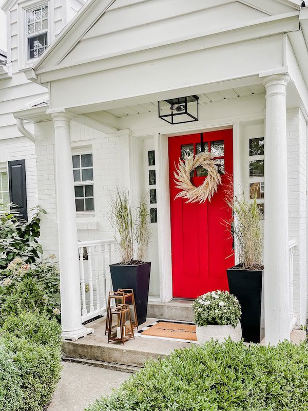 modern fall porch decor