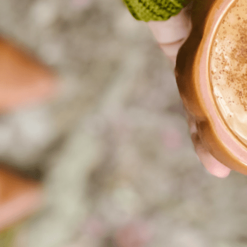 pumpkin spice tea latte