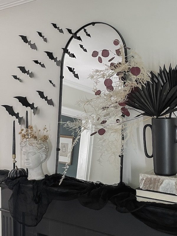 fireplace mantel halloween decorations
