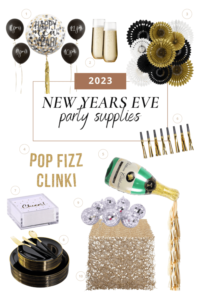 New Years eve party supplies