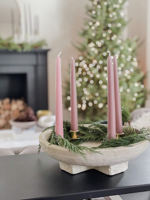 modern advent wreath