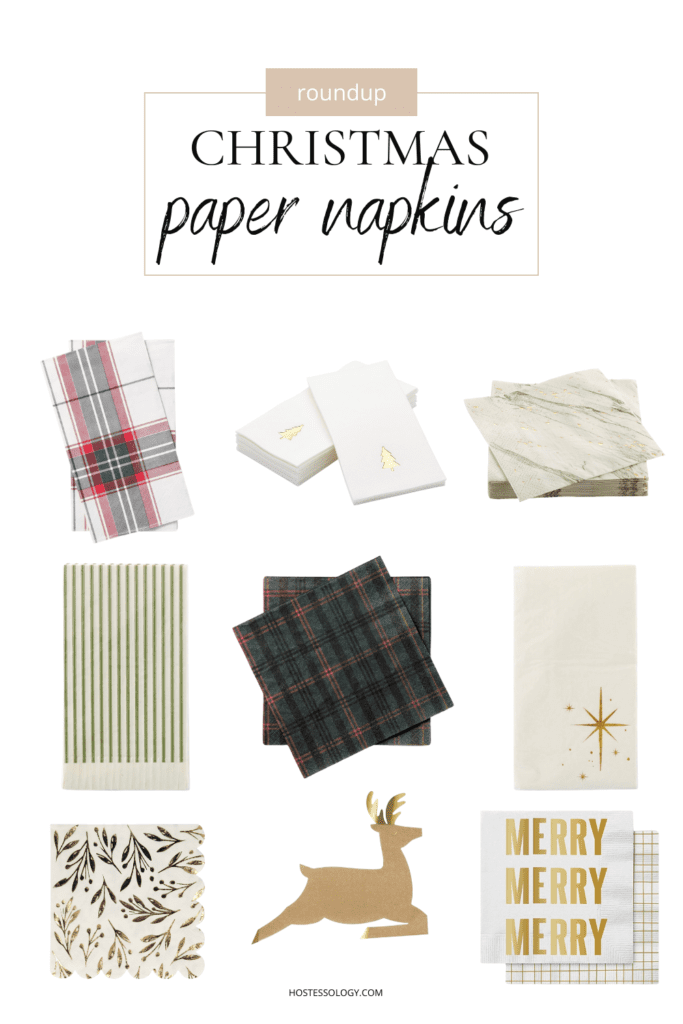 roundup of christmas paper napkins