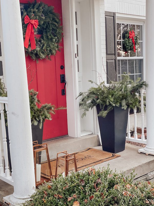 easy christmas porch decorations