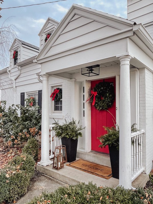holiday porch decor