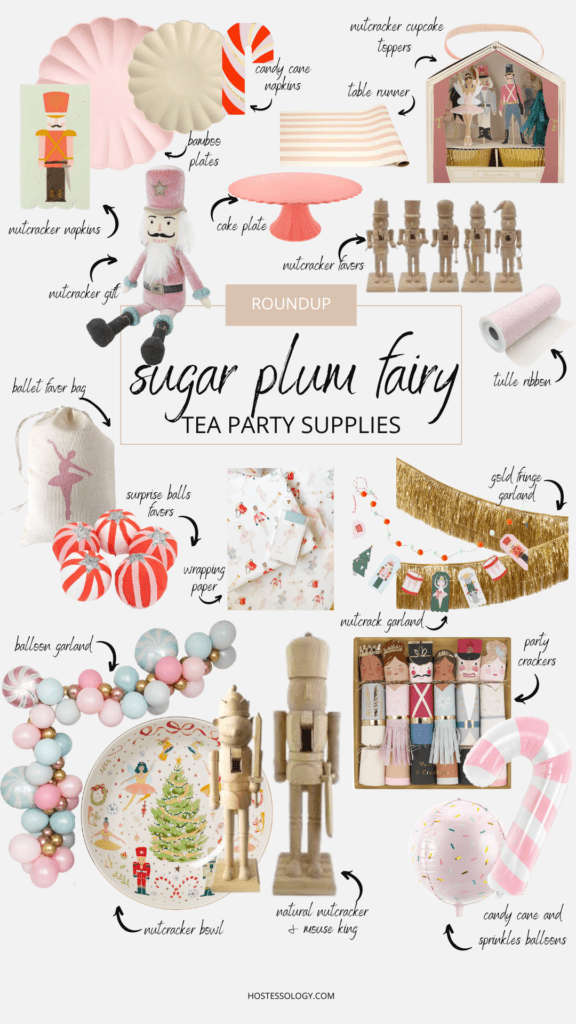 sugar plum fairy tea party supplies roundup