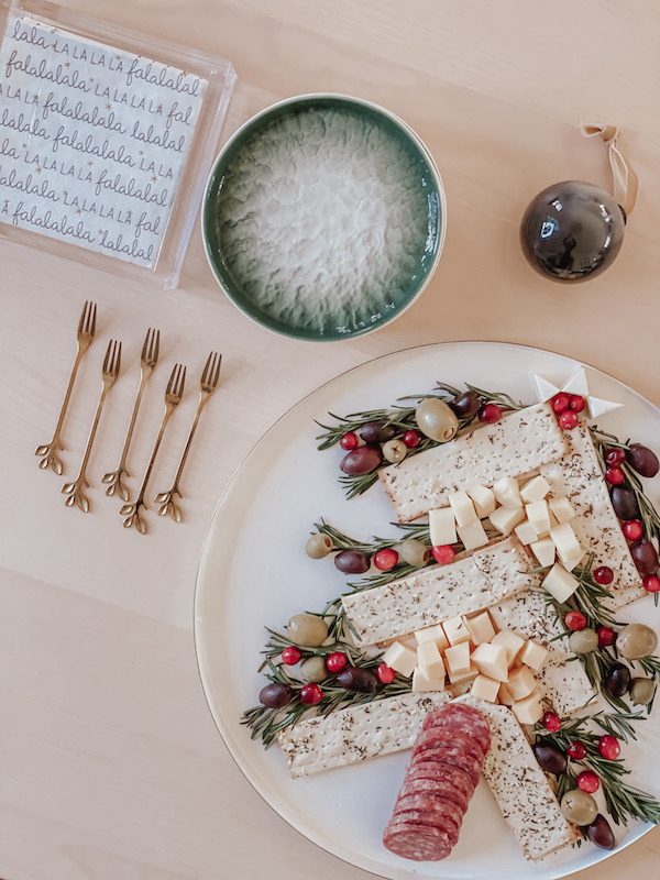 Christmas tree cheese board