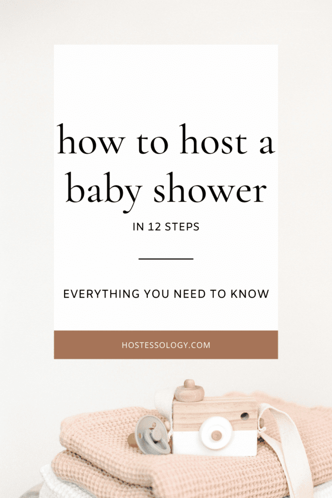 how to host a baby shower Pinterest pin