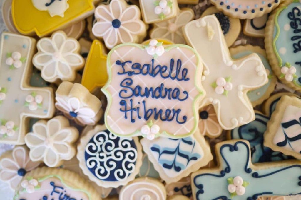 first communion party for a girl cookies