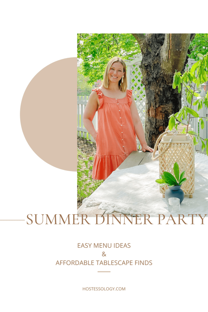 summer dinner party menu ideas pinterest pin