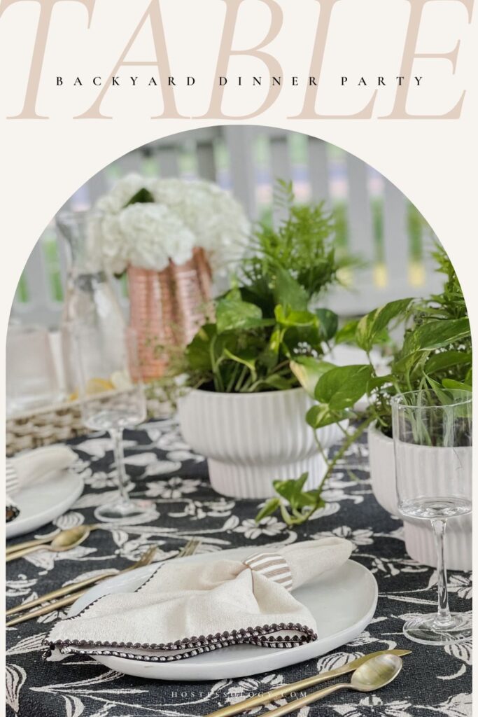 backyard dinner party