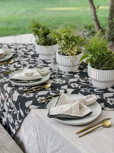 outdoor table centerpiece