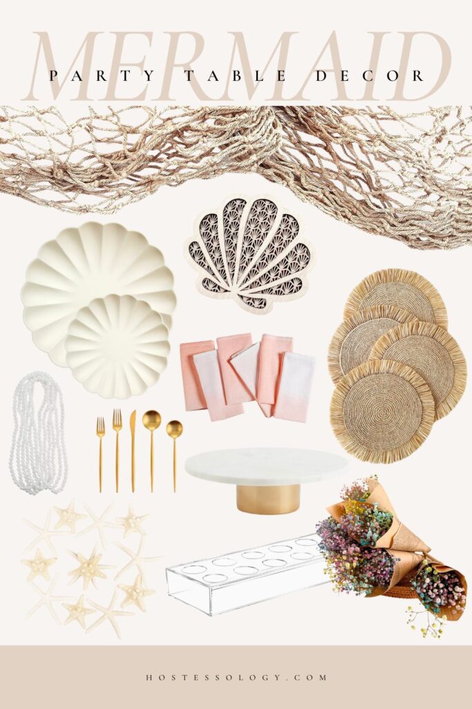 mermaid party table decor