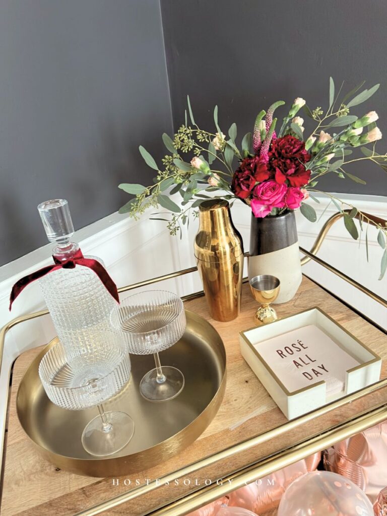 pink table centerpieces