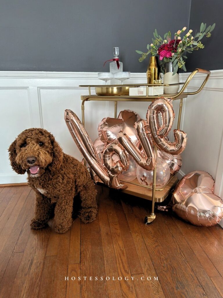 pink table decorations for party