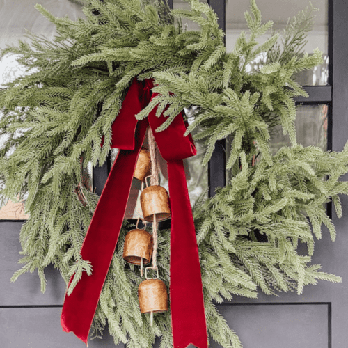 Easy Christmas Wreath DIY to Upgrade Your Front Door
