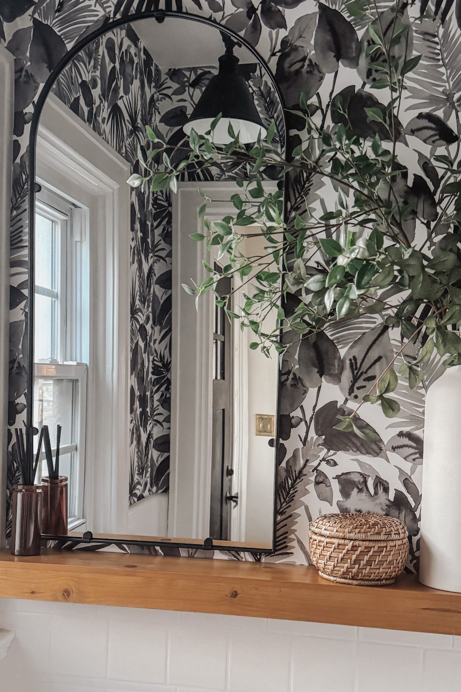 small powder room layout