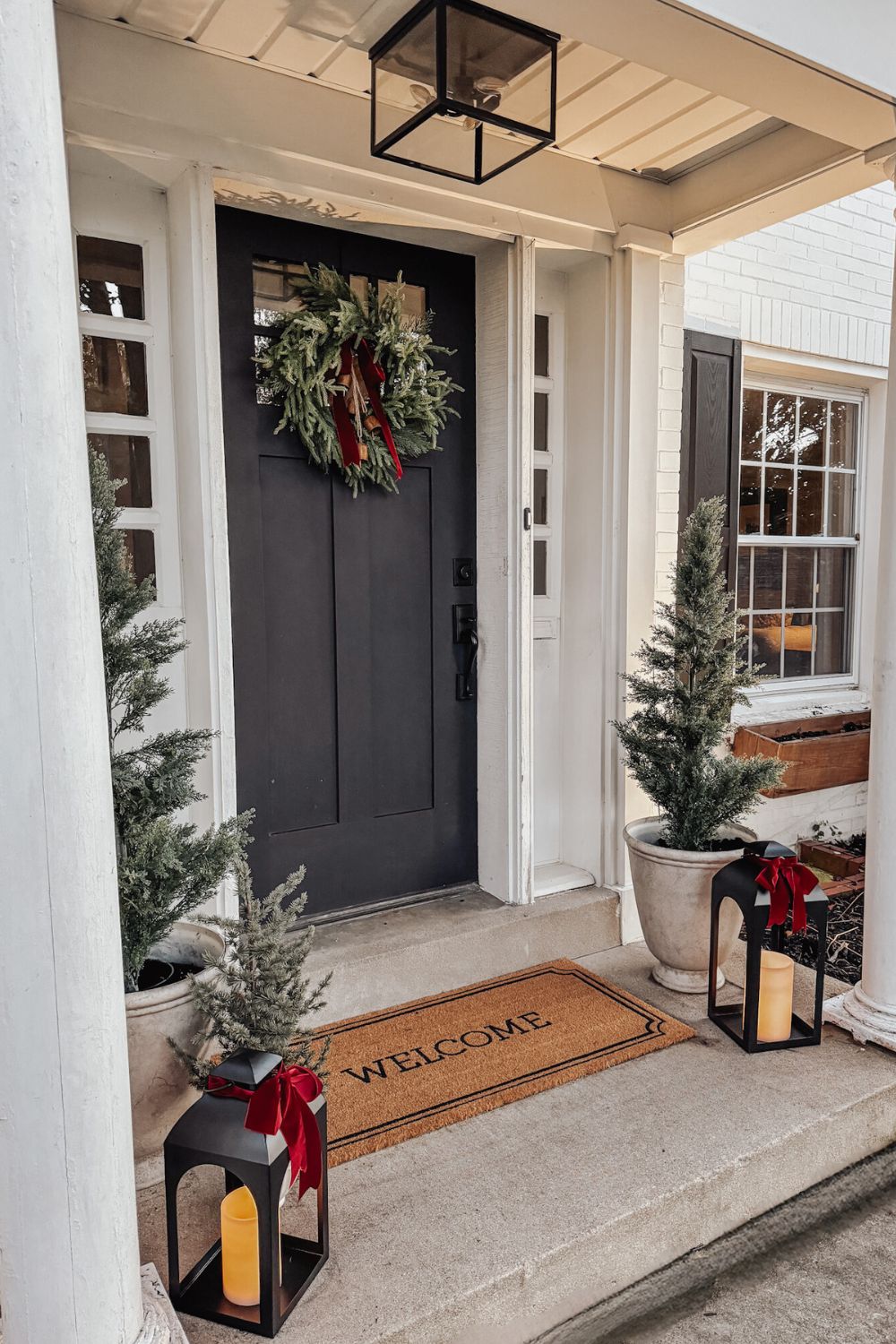 christmas front porch